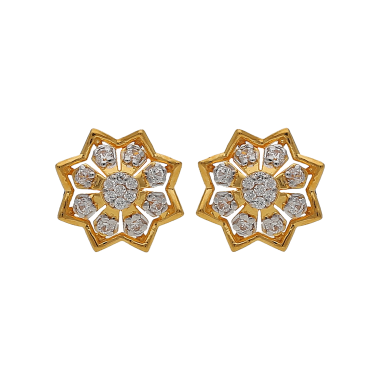 NAKSHATRA ELEGANT WHITE STONE STUD